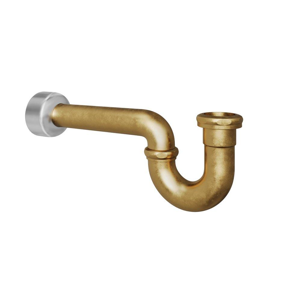 PROFLO&reg; Unfinished Brass P-Trap 