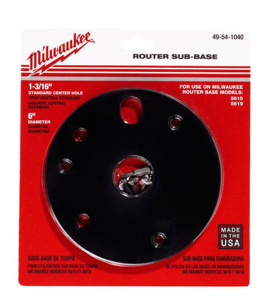 Milwaukee&reg; Black Center Hole Sub-Base 