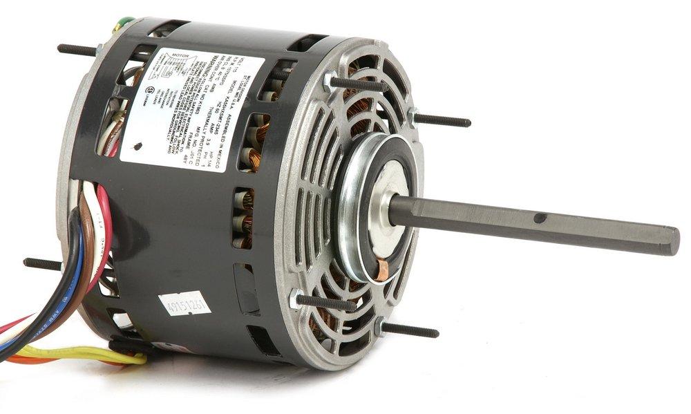 1/4 HP 277V 1075 Revolutions Per Minute Double Drain Blower Motor image number 0
