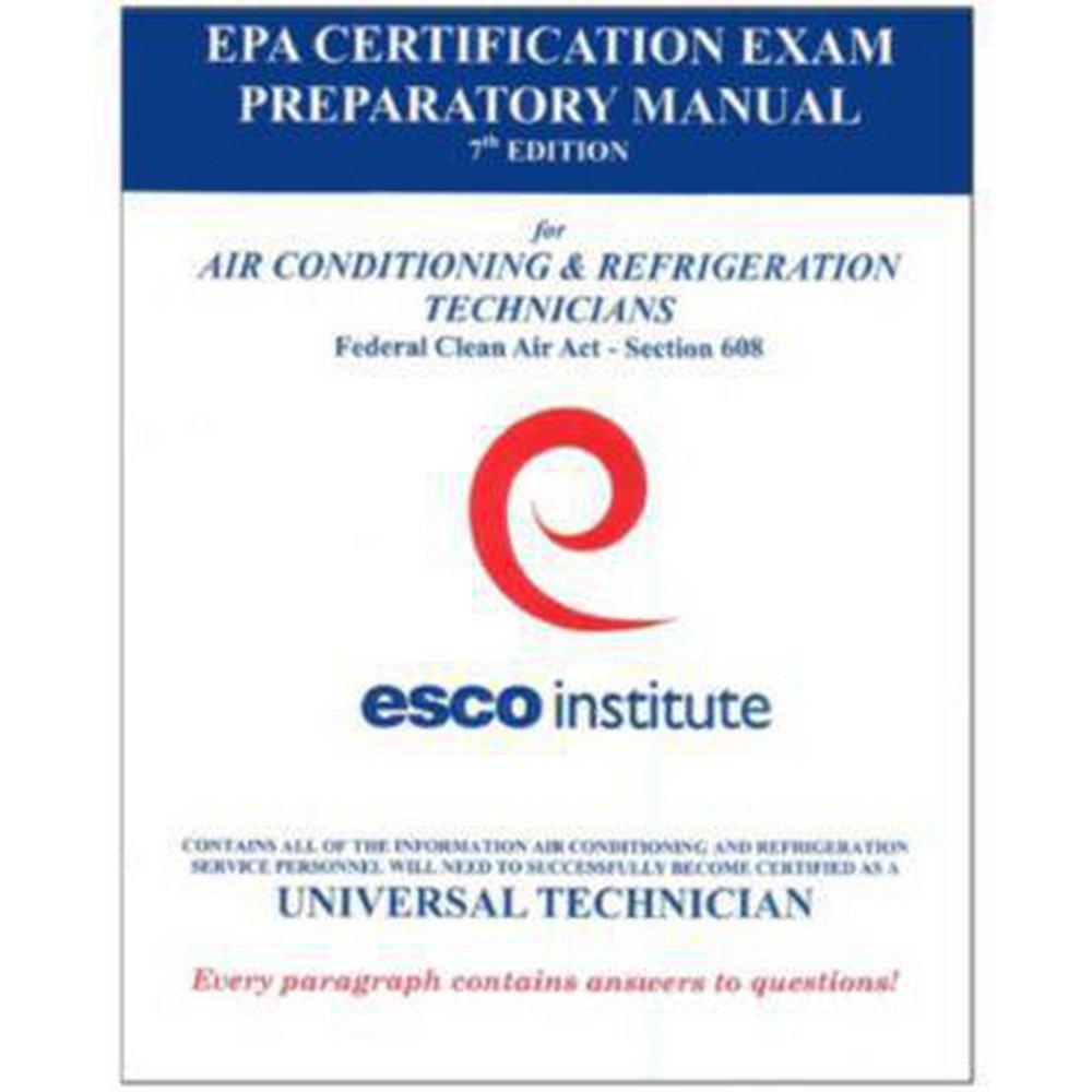 ESCO Institute EPA Certification Exam Preparation Manual 