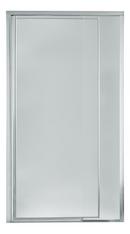 Sterling Silver 69 in. Framed Shower Door with Tempered Glass 