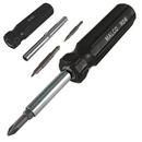 Malco Manual Multi-Bit 1 Piece Screwdriver 