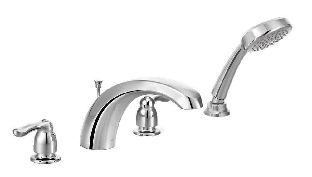 Moen Polished Chrome Two Handle Roman Tub Faucet Trim Only 