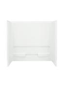 60 x 73-1/4 in. Tub & Shower Wall  in White