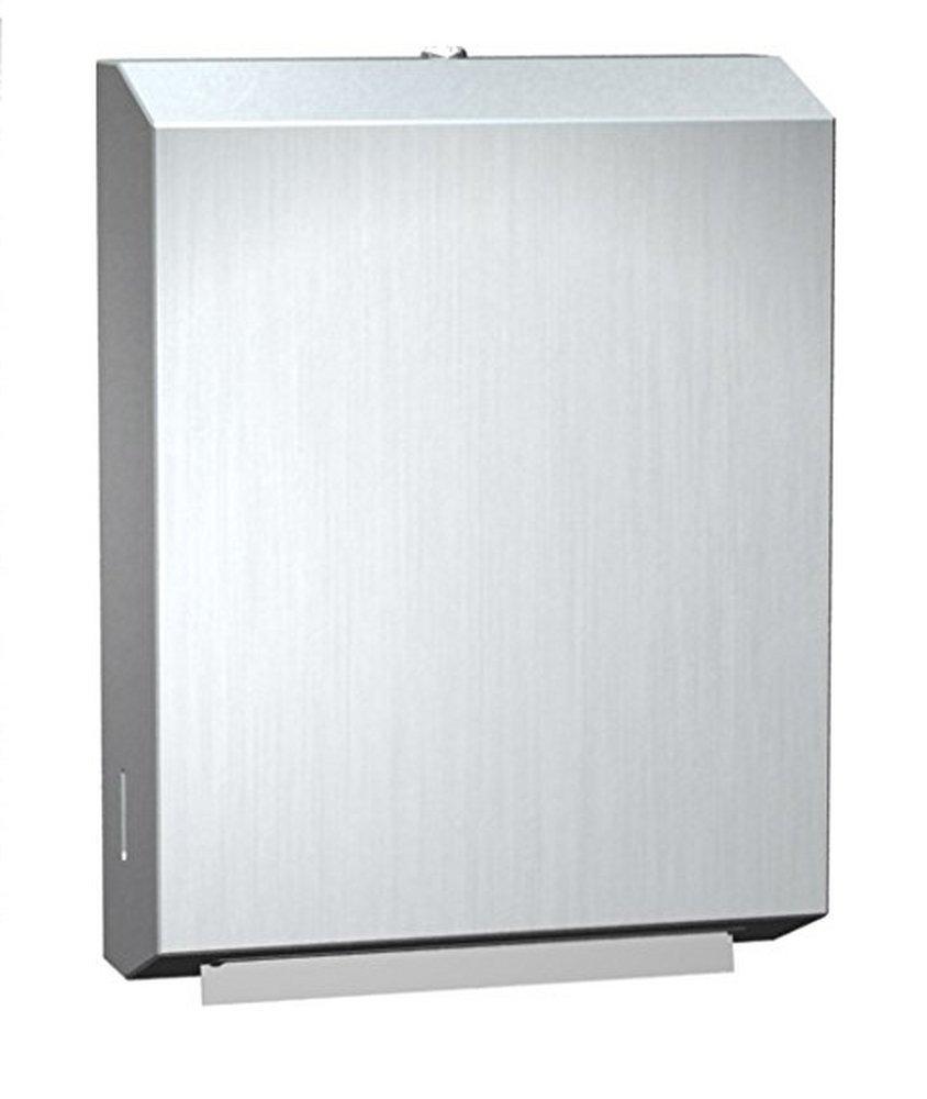 American Specialties Satin 11 x 4 x 8 in. 22 ga Surface Mount Stainless Steel Paper Towel Dispenser 