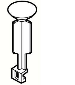 972-023A Pop-Up Plunger Polished Chrome