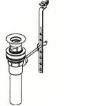 Pfister Polished Brass 2-3/32 x 4-17/32 in. Pop-Up Drain Assembly 