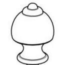 Pfister PVD Brushed Nickel Knob 