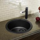 BLANCO Anthracite 17-11/16 x 17-11/16 in. Drop-in and Undermount Granite Bar Sink 