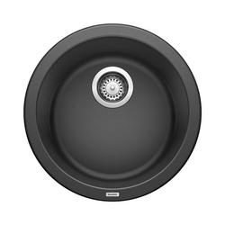 17-11/16 x 17-11/16 in. Drop-in and Undermount Granite Bar Sink in Anthracite