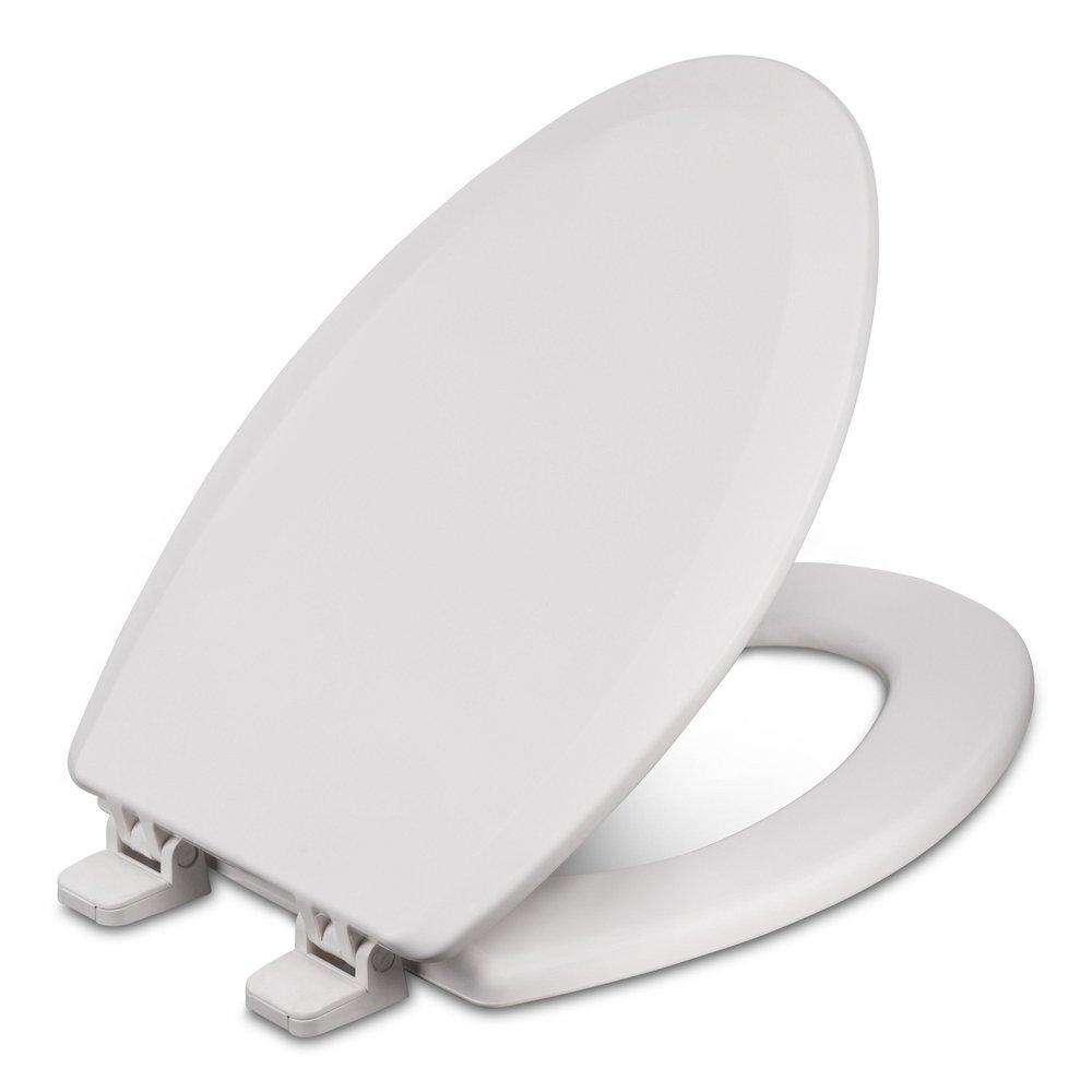 Centoco White Elongated Closed Front with Cover Toilet Seat 