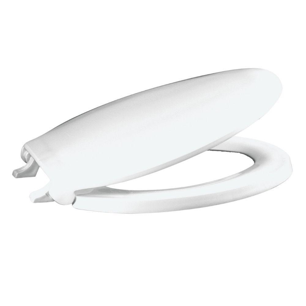 Centoco Manufacturing White Round Closed Front with Cover 