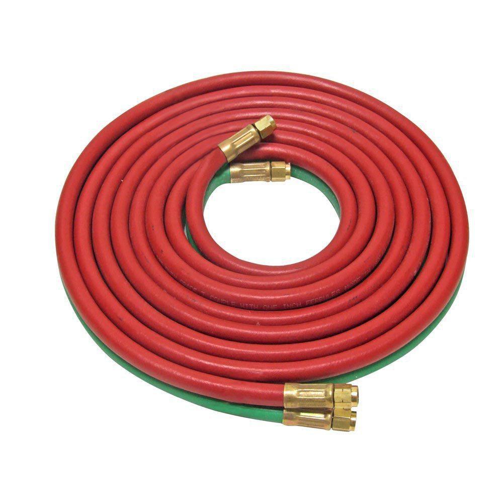 Uniweld Products 3/16 in. Oxygen and Acetylene Hose 1 Piece 