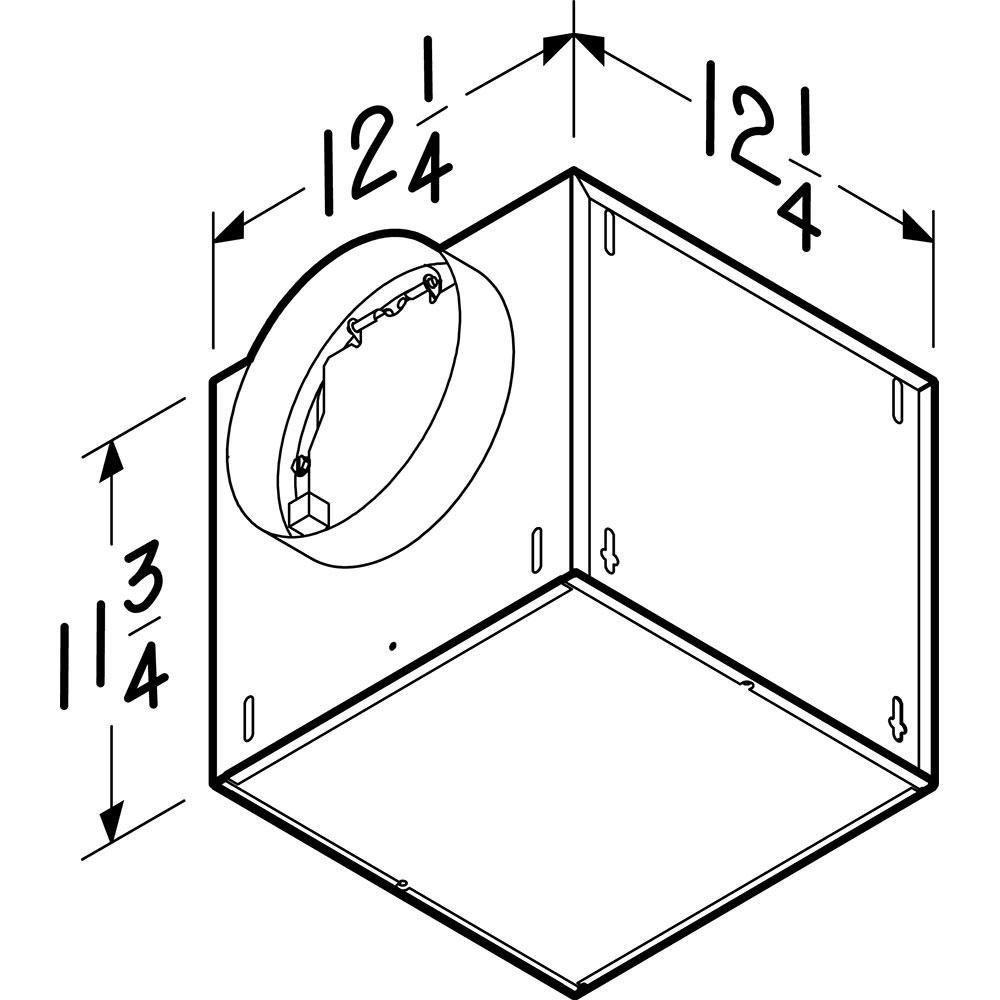 Broan White Bathroom Exhaust Fan in White 