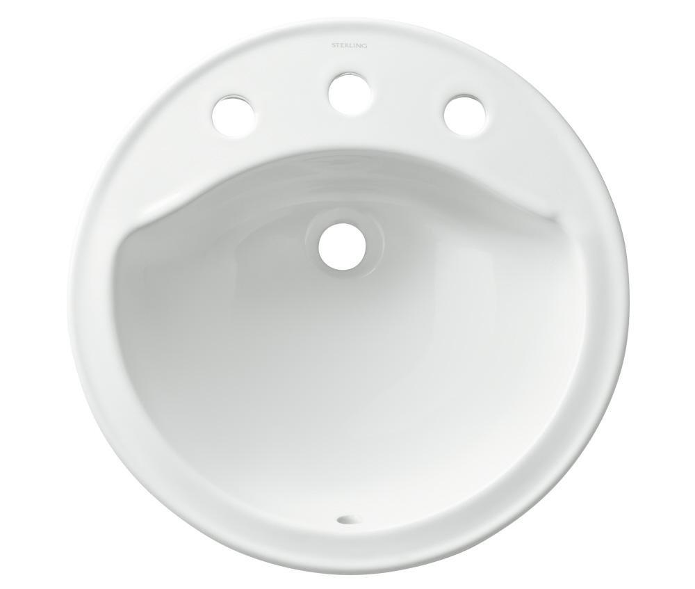Sterling White Drop-in Basin 
