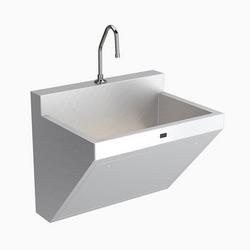 30 x 23 in. Wall Mount Stainless Steel Single Bowl Scrub Sink