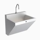 Stainless Steel 1-Station Wall-Mounted Scrub Sink 
