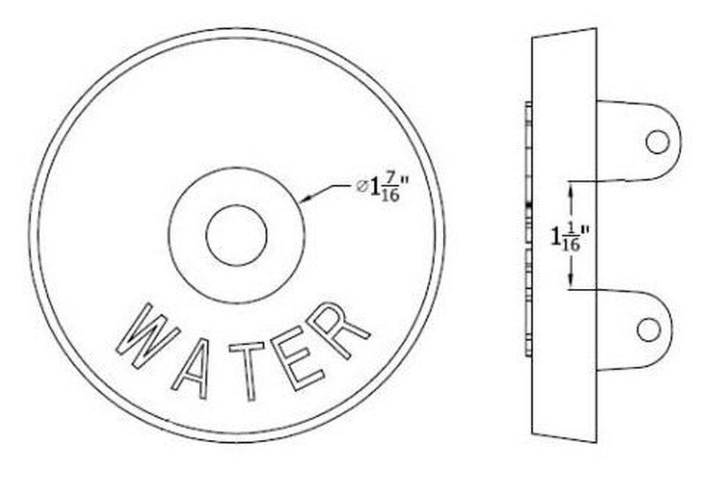 Capitol Foundry of Virginia Curb Box Cover Only 