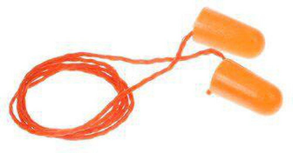 3M™ Orange Corded Plastic Disposable Ear Plugs (Box of 100) 