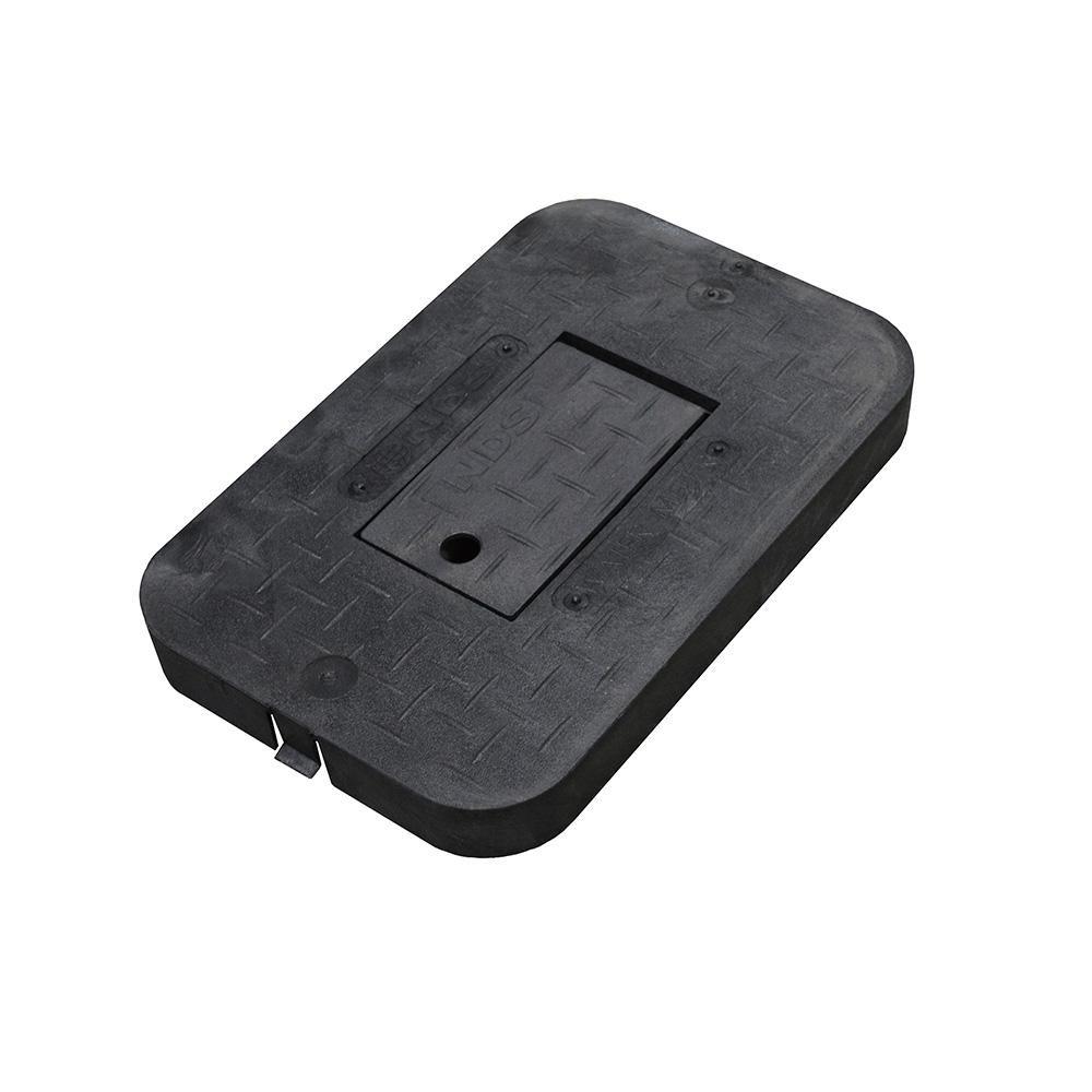 Jones Stephens Black 1-3/5 x 15-2/5 in. Plastic Motor Box Cover with Plastic Reader 