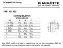 White Hub PVC DWV Repair Coupling 