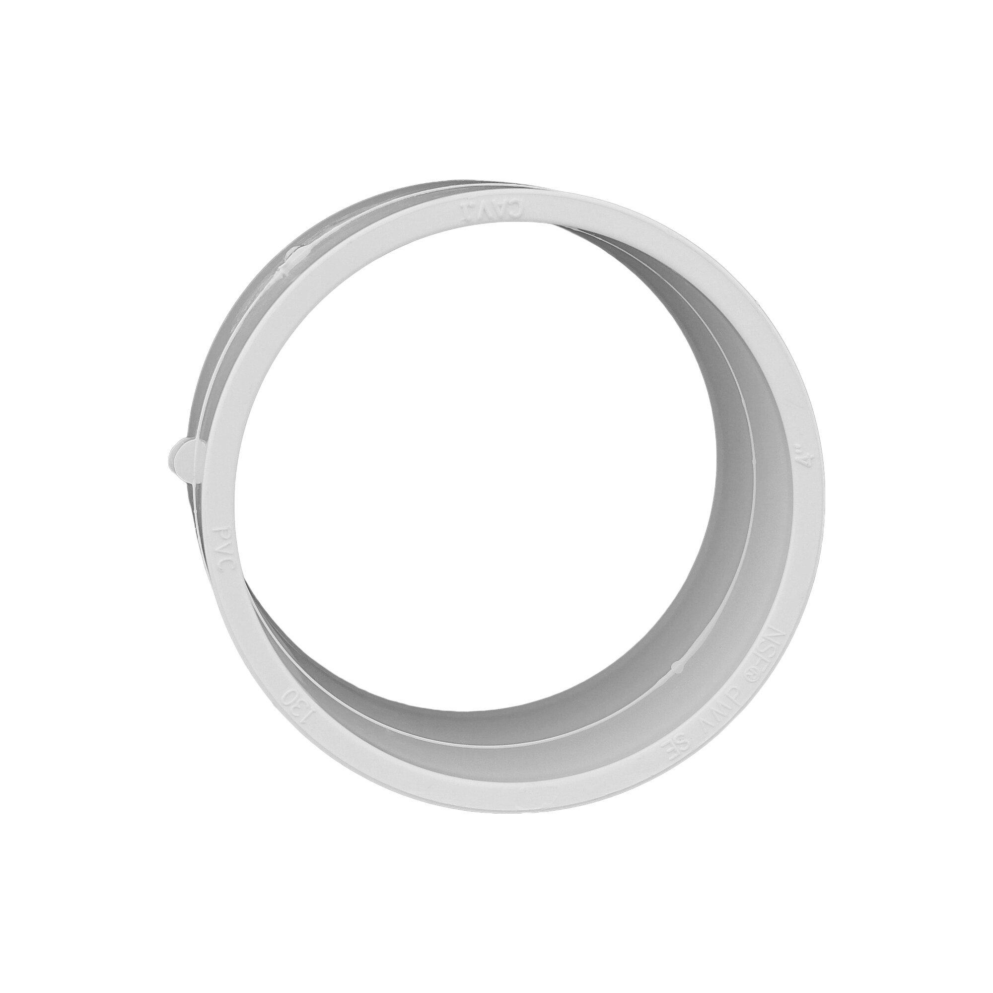 White Hub PVC DWV Repair Coupling 