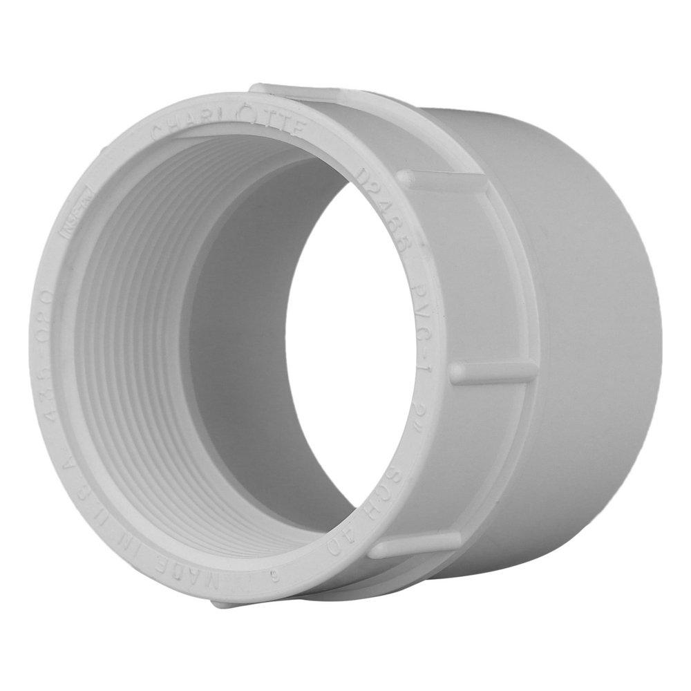 White PVC Schedule 40 Female Adapter 