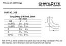 White Spigot x FNPT PVC DWV Cleanout Adapter 