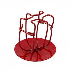 Red Enamel Double Hook Sprinkler Head Guard with Shield in Red (Piece of 1)