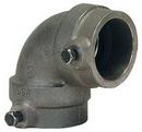 Gruvlok Socket Weld Black Cast Iron 90 Degree Elbow with Carbon Steel Bolt and EPDM Gasket 