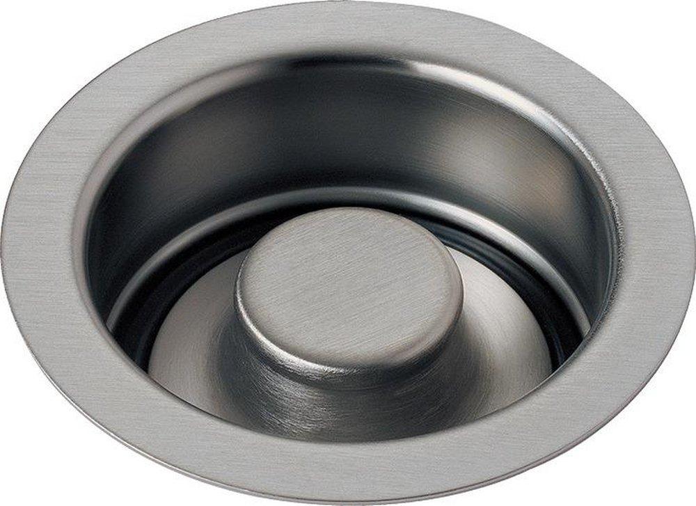 Delta Faucet Brilliance&reg; Stainless 1-11/16 x 4-1/2 in. Brass Disposer Flange and Stopper 