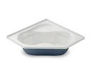 Aker by MAAX White 59 x 59 in. Soaker Corner Bathtub 