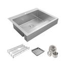 Elkay Lustrous Satin 43 x 22 in. Stainless Steel Single Bowl Drop-in Kitchen Sink in Lustrous Satin 