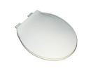 Plastic Round Closed Front Toilet Seat in White