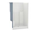 Aker by MAAX White 48 x 35 in. Gelcoat Shower with Right Hand Seat and Optional Roofcap 