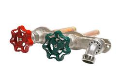 Satin Nickel 1/2 x 3/4 x 8 in. MNPT x Sweat Wall Hydrant