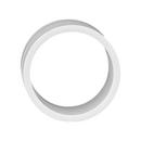 White PVC DWV Repair Coupling 