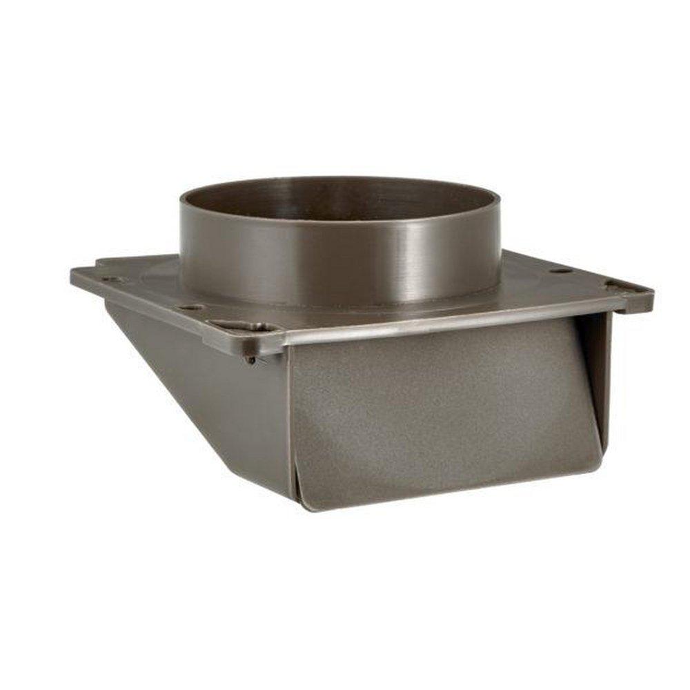 Lambro Industries Brown 4 in. Under Eave Plastic 