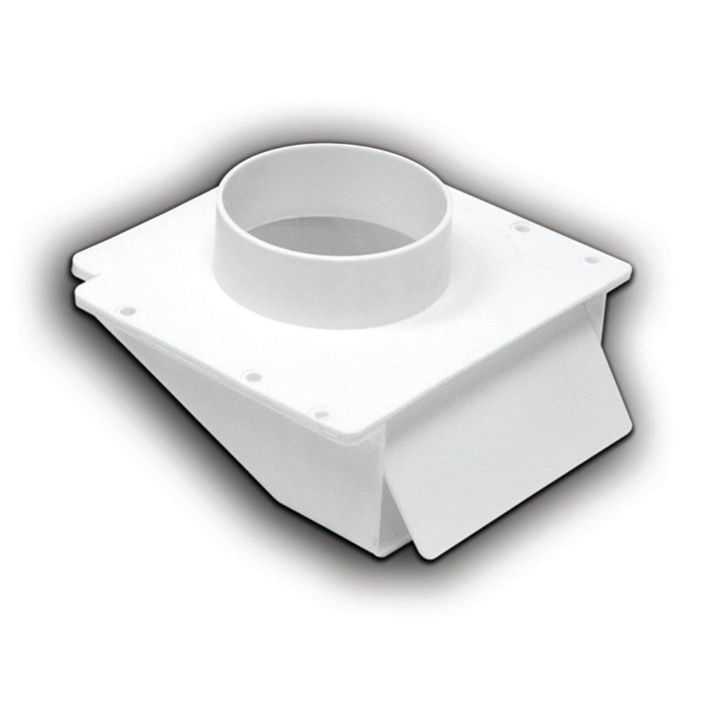 Lambro Industries White 4 in. Under Eave Plastic 