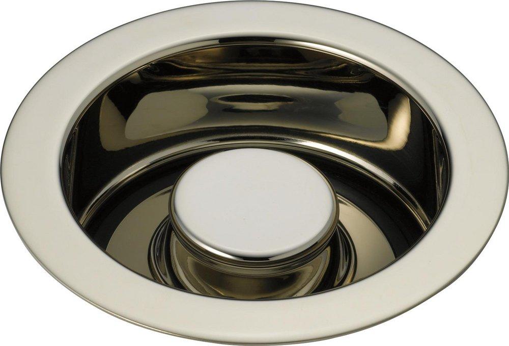 Delta Faucet Brilliance&reg; Polished Nickel 1-11/16 x 4-1/2 in. Brass Disposer Flange and Stopper 