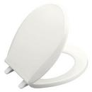 Plastic Round Closed Front with Cover Toilet Seat in White