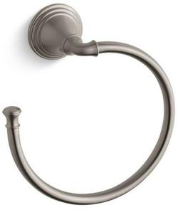Round Open Towel Ring in Vibrant Brushed Nickel