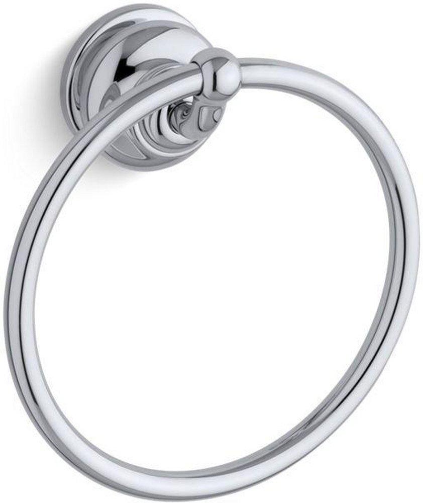 KOHLER Polished Chrome Round Closed Towel Ring 