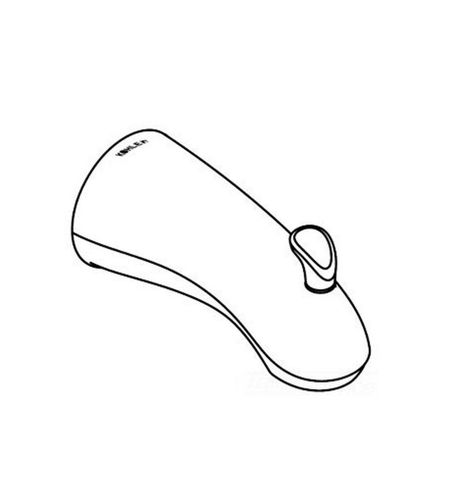 KOHLER Vibrant&reg; Brushed Nickel Slip Tub Spout 