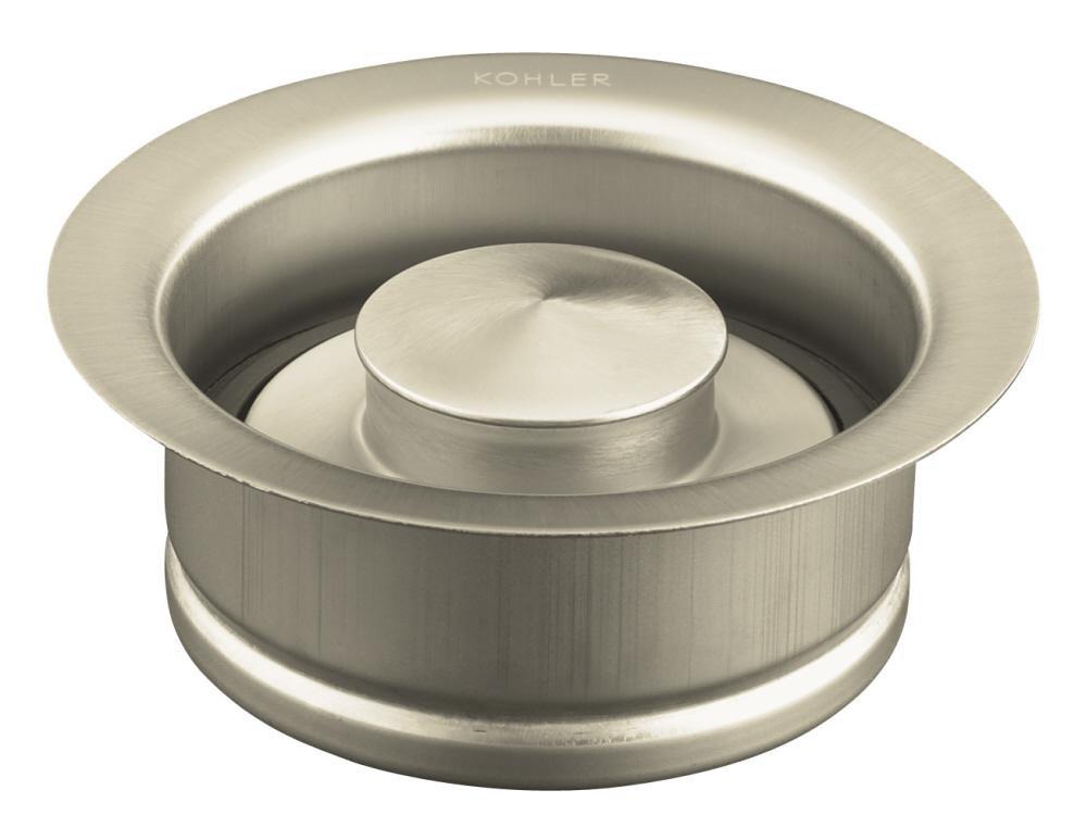 KOHLER Vibrant&reg; Brushed Nickel Metal Disposer Flange & Stopper 
