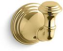 1 Robe Hook in Vibrant Polished Brass