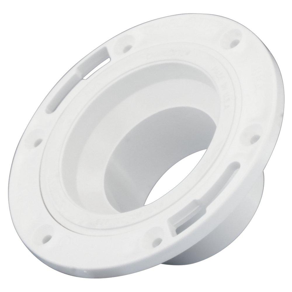 White PVC DWV Street Adjustable Plastic Ring Closet Flange 