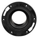 Black 4 in. ABS DWV Adjustable Spigot Closet Flange with Ring 