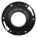 Black 4 in. ABS DWV Adjustable Spigot Closet Flange with Ring 