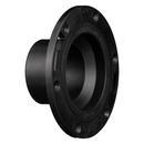 Black 4 in. ABS DWV Adjustable Spigot Closet Flange with Ring 